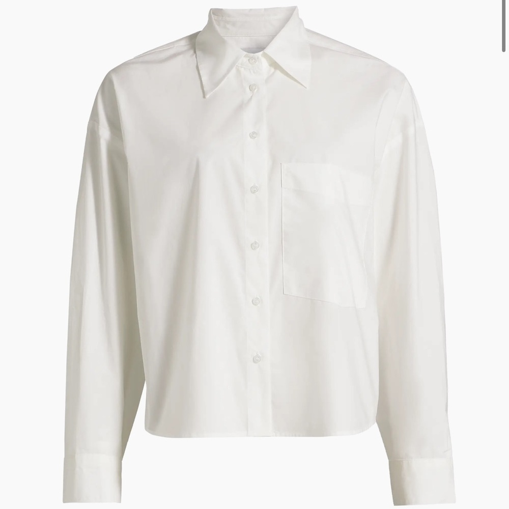 NWOT Agolde Naya cropped button down shirt XS